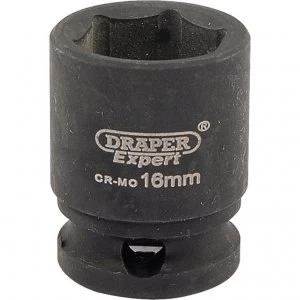 Draper Expert 3/8" Drive Hi-Torq Hexagon Impact Socket Metric 3/8" 16mm