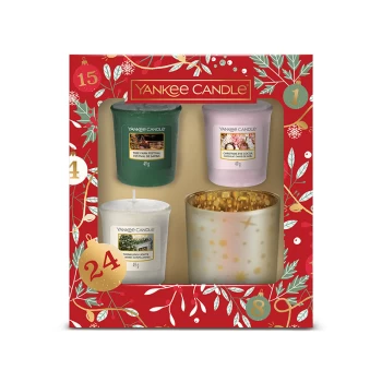 Yankee Candle Christmas 3 Votive & Holder Gift Set