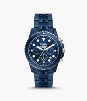 Fossil Men FB-01 Chronograph Navy Ceramic Watch