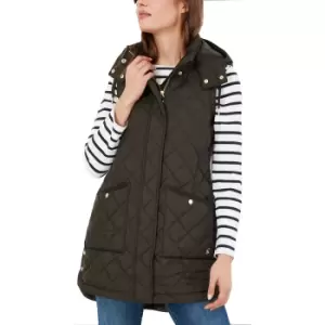 Joules Womens Chatham Longline Quilted Gilet Bodywarmer UK 18- Bust 45', (114cm)