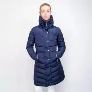 Coldstream Ladies Kimmerston Long Quilted Coat - Blue