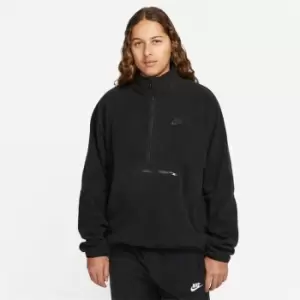 Nike Club Fleece+ Mens 1/2-Zip Polar Fleece Top - Black