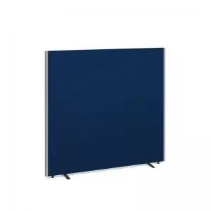 Floor standing fabric screen 1500mm high x 1600mm wide - blue