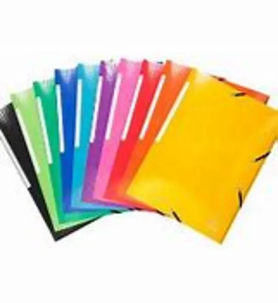 Exacompta Iderama Folders A4 250 Sheets 240 x 320 mm Pressboard With Polypropylene Assorted Colours