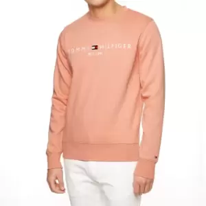 Tommy Hilfiger Mens Tommy Logo Sweatshirt - Light Pink - M