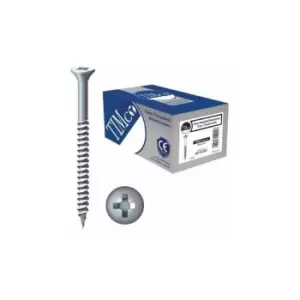 Twin Thread Zinc Countersunk Woodscrew 10 x 1 Qty 200 - Timco