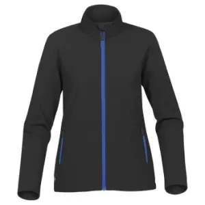 Stormtech Womens/Ladies Orbiter Softshell Jacket (S) (Black/ Azure Blue)