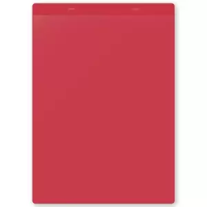 Document pouches, self adhesive, A4 portrait, pack of 10, red