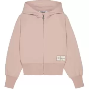 Calvin Klein Jeans Active Zip Through Hoodie - Pink