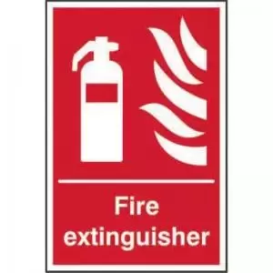 Fire Extinguisher&rsquo; Sign; Non Adhesive Rigid 1mm PVC Board