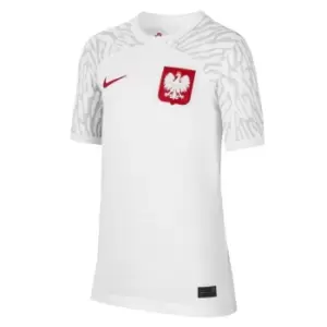 Nike Poland Home Shirt 2022/2023 Juniors - White