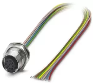 Phoenix Contact, SACC-DSI-FS-8CON-PG 9/0.5 SCO Series, Straight M12 to Unterminated Cable assembly, 8 Core 5m Cable