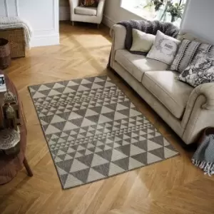 Oriental Weavers - Moda Flatweave Prism Grey 120cm x 160cm Rectangle - Brown