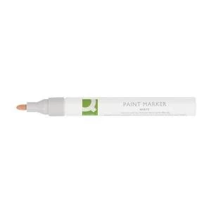 Q-Connect Paint Marker Pen Medium White Pack of 10 KF14452