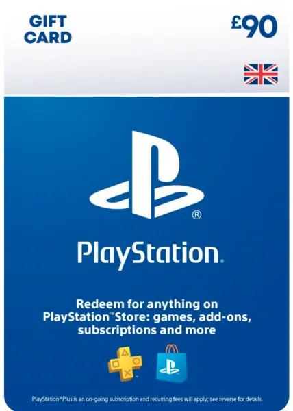 Sony PlayStation Store £90 PSN Top Up Gift Card