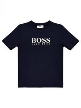 Hugo Boss Classic Short Sleeve T-Shirt Navy Size 6 Years Boys