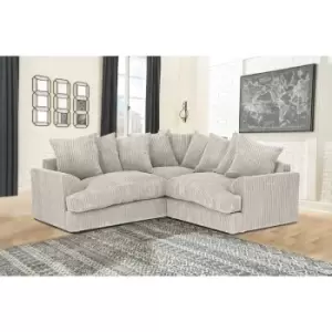 Florexa Modern Jumbo Cord Corner Sofa Cream