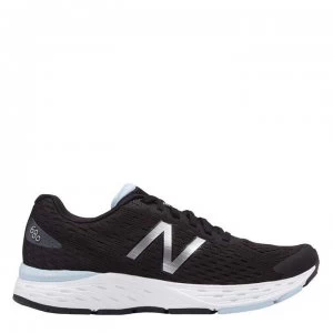 New Balance 680 v6 Ladies Running Shoes - Black/Wht/Blue