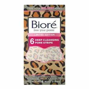 Biore Limited Edition Cheetah Deep Cleansing Pore Strips x6