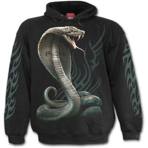 Serpent Tattoo Mens Small Hoodie - Black