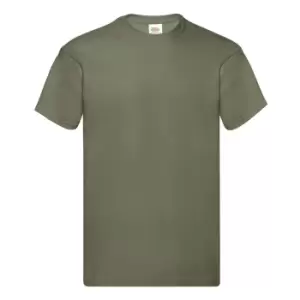 Fruit Of The Loom Mens Original Short Sleeve T-Shirt (L) (Classic Olive)