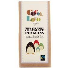 Cocoa Loco Organic White & Milk Chocolate Penguins 110g