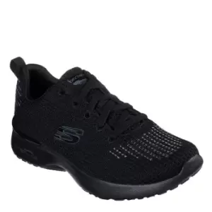 Skechers Knit Lace-Up W Air-Cool - Black