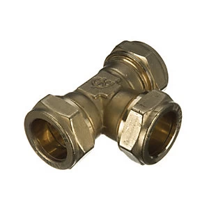 Wickes Microbore Compression Equal Tee - 8mm