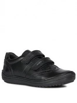 Geox Hadriel Strap School Shoes - Black, Size 10 Younger