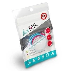 LiceDr Head Lice Repellent Hair Bands x4