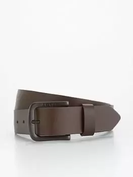 Levis Seine Metal Leather Belt - Brown, Size 28, Men