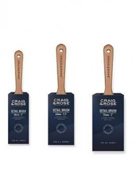 Craig & Rose Detail Brush - 2 Inch/50Mm, 2.5Inch/63Mm Or 3 Inch/75Mm