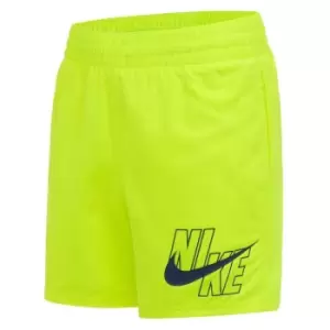 Nike 4 Volley Swim Shorts Junior Boys - Yellow