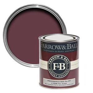 Farrow & Ball Preference red No. 297 Gloss Metal & wood Paint 0.75L