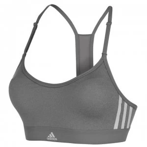 adidas Woven 3 Stripe Sports Bra Ladies - Grey/White