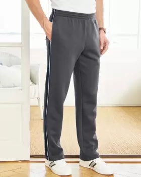 Cotton Traders Side Panel Jog Pants in Grey