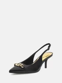 Guess Sdina Real Leather Sling Backs