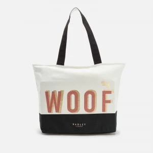 Radley Womens Woof Large Ziptop Tote Bag - Natural