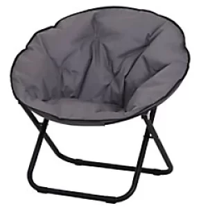 Outsunny Moon Chair 84B-299GY Metal, Oxford Grey