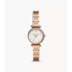 Fossil Womens Tillie Mini Three-Hand Rose Gold-Tone Stainless Steel Watch - Rose Gold