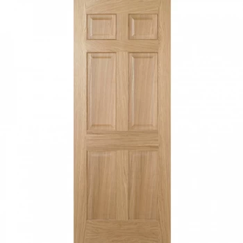 LPD Regency 6 Panel Fully Finished Oak Internal FD30 Fire Door - 1981mm x 762mm (78 inch x 30 inch)