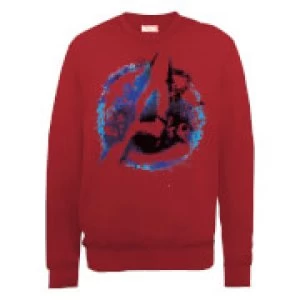 Marvel Avengers Assemble Flared Logo Sweatshirt - Red - XL