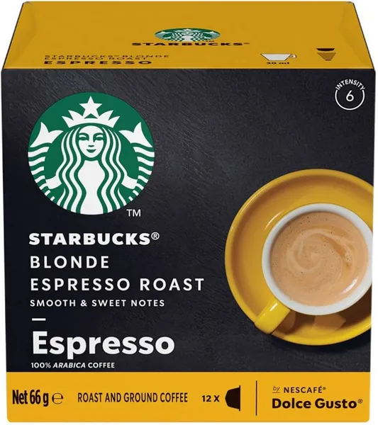 Starbucks Blonde Espresso Roast Ground Coffee 66g