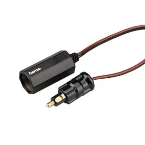 Hama In-Vehicle Standard Socket (DIN ISO 4165) to Lighter Socket Adapter