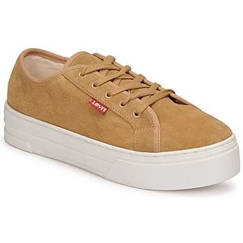 Levis TIJUANA womens Shoes Trainers in Brown