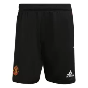 adidas Manchester United Training Shorts 2022 2023 Adults - Black