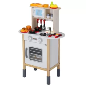 Play Kitchen Wood incl. 35 Accessories Height-adjustable