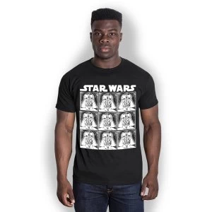 Star Wars - Vader Repeat Unisex XX-Large T-Shirt - Black