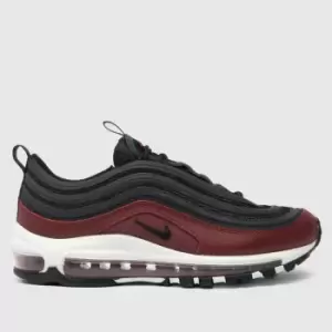 Nike Black & Red Air Max 97 Boys Youth Trainers