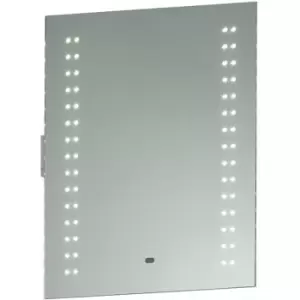 Loops - IP44 LED Bathroom Mirror 60cm x 50cm Vanity Light Shaver Socket & Motion Switch